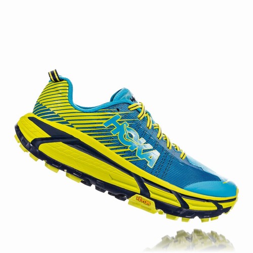 Hoka One One EVO MAFATE 2 Trail Running Shoes For Women India Blue/Green IN-8210